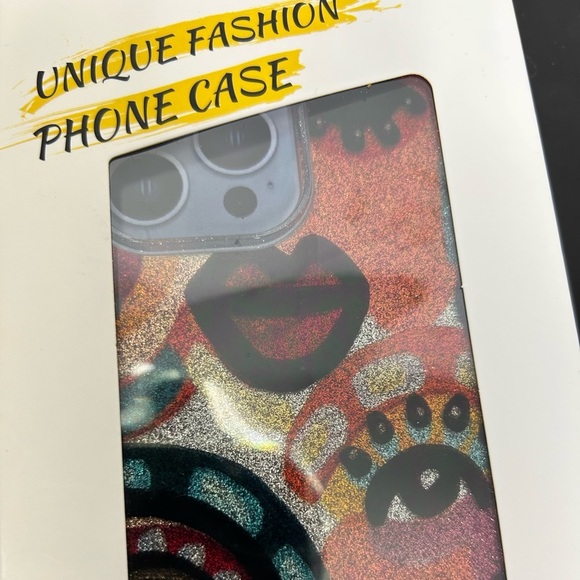 iPhone 14 Pro Max Glitter Graphic Phone Case New - Picture 6 of 9